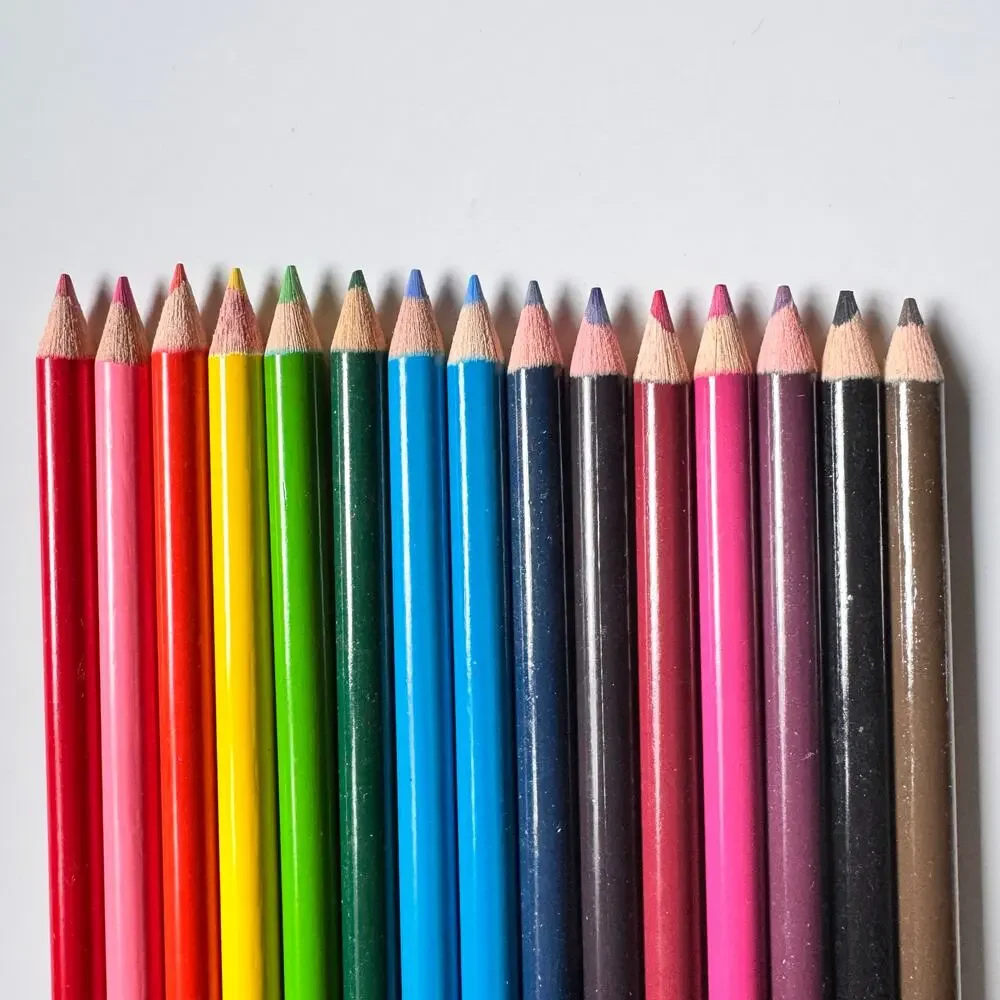 RoseArt colored pencils set of 15 Vintage 2004 New Old Stock Y2K